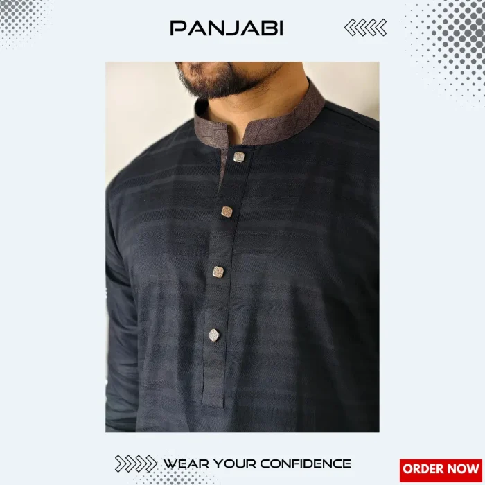 Men's Exclusive Panjabi Contrast