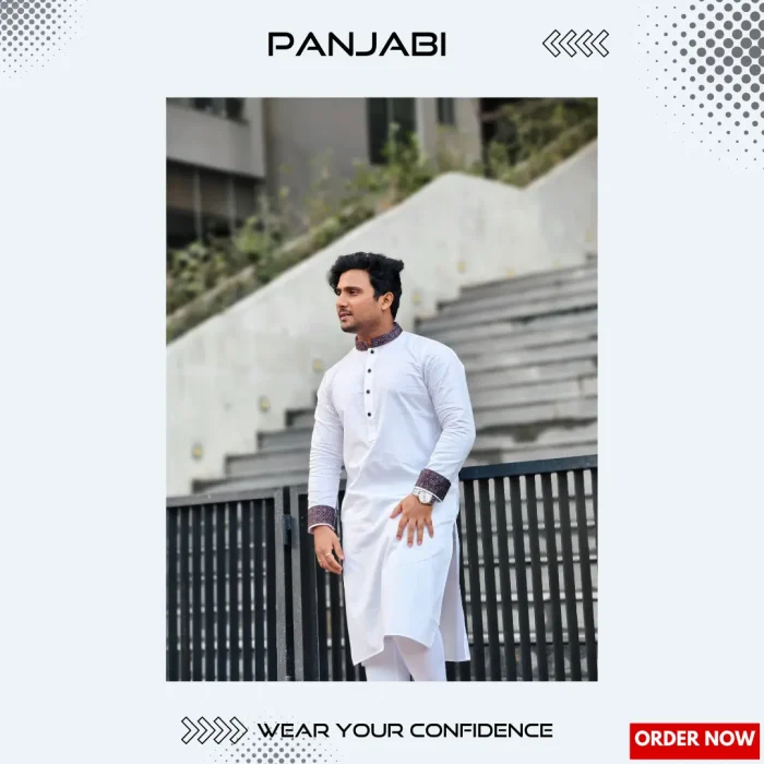 Men's Exclusive Panjabi white