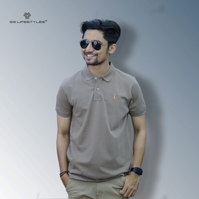 Pique Fabric Polo Shirt