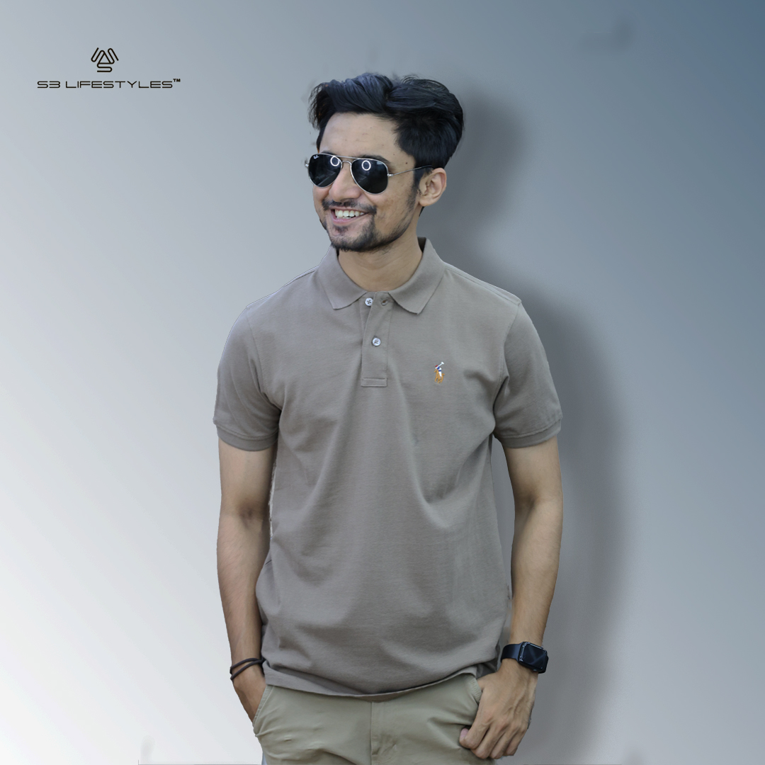 Pique Fabric Polo Shirt