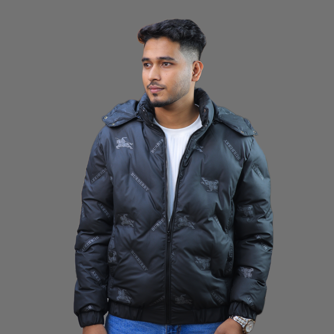 Nike Premium Padded Down Jacket with All-Over Logo - Image 3